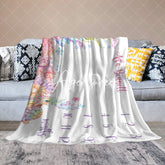 Aperturee - Aperturee Undersea Animals Monthly Table Custom Name Blanket